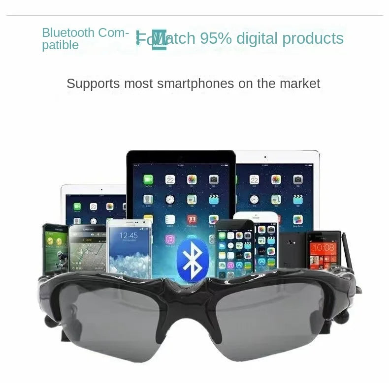 Wireless Bluetooth sunglasses with headphones