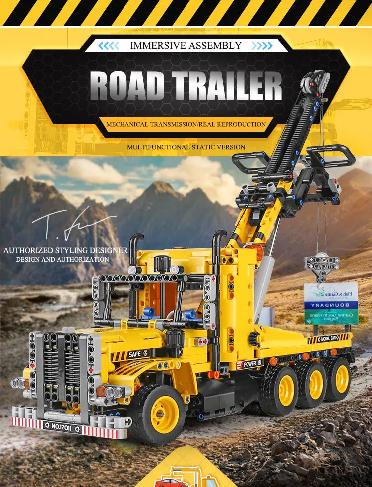 Mould King 17011 Technical Truck Toys The MOC-43434 Tow Truck Building Block Assembly Car Brick Set Kids Christmas Gift
