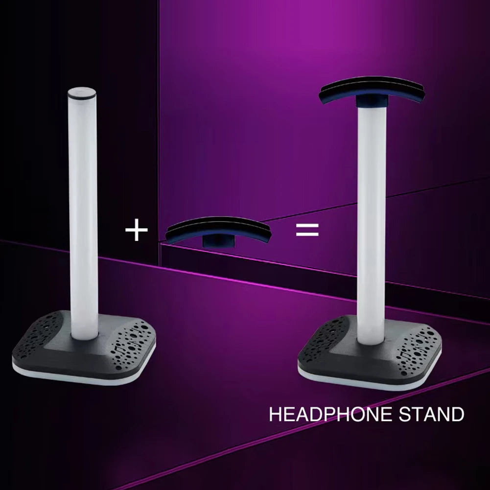 RGB Gaming Headphone Stand Desktop Earphone Holder Hanger Gamer Headset Display Stand Headset Holder Hanger Earphone Accessories