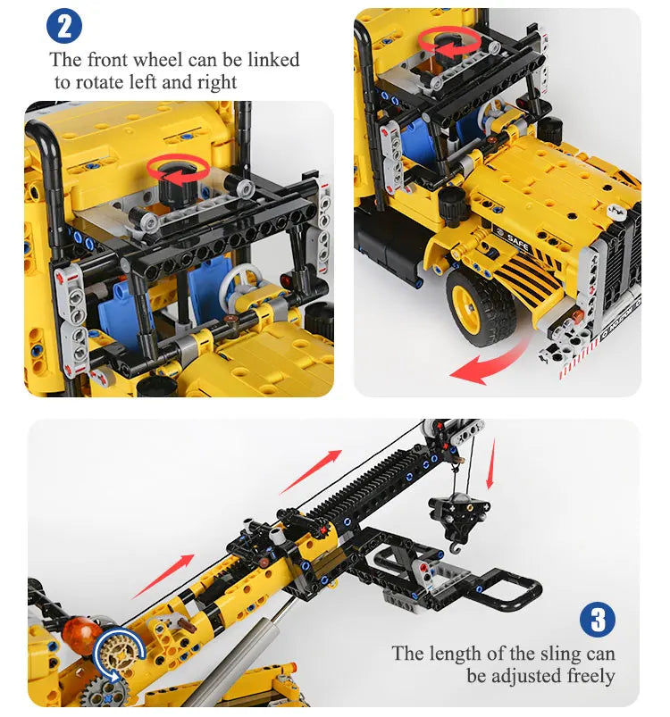 Mould King 17011 Technical Truck Toys The MOC-43434 Tow Truck Building Block Assembly Car Brick Set Kids Christmas Gift