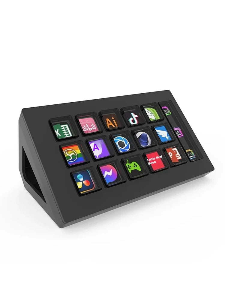 Mirabox 293s Streamdeck Visual 15 Keys Mini Keyboard Lcd Button Living Controller Button For Win/Macos Desktop Controller Custom