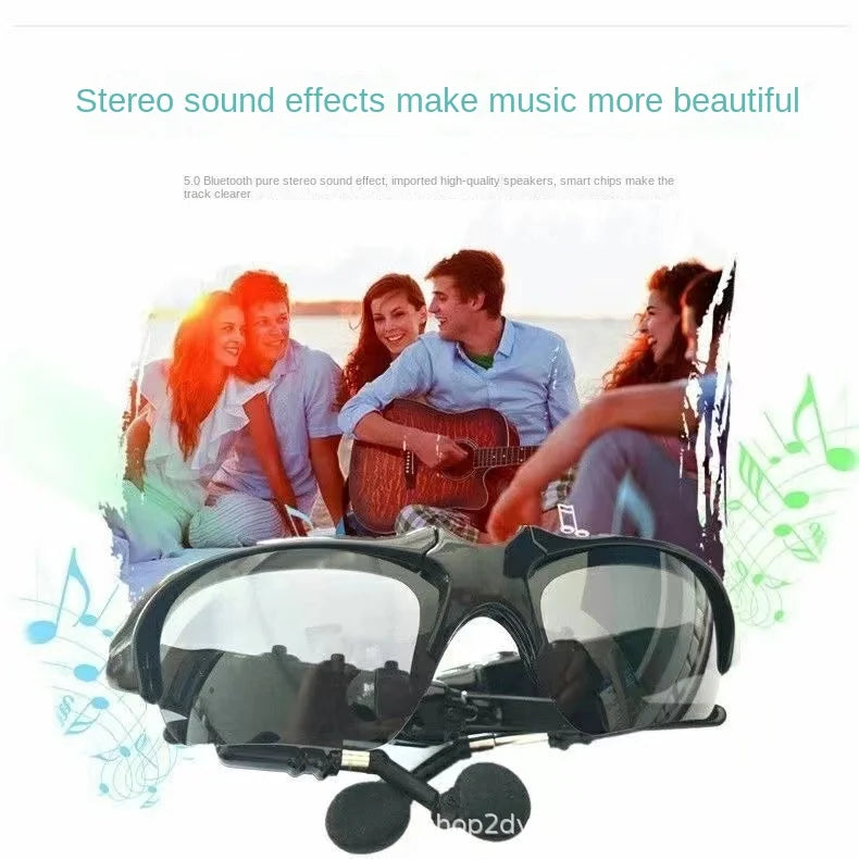 Wireless Bluetooth sunglasses with headphones
