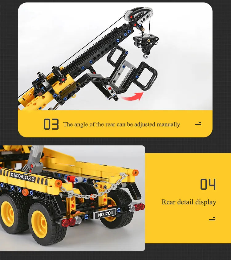 Mould King 17011 Technical Truck Toys The MOC-43434 Tow Truck Building Block Assembly Car Brick Set Kids Christmas Gift