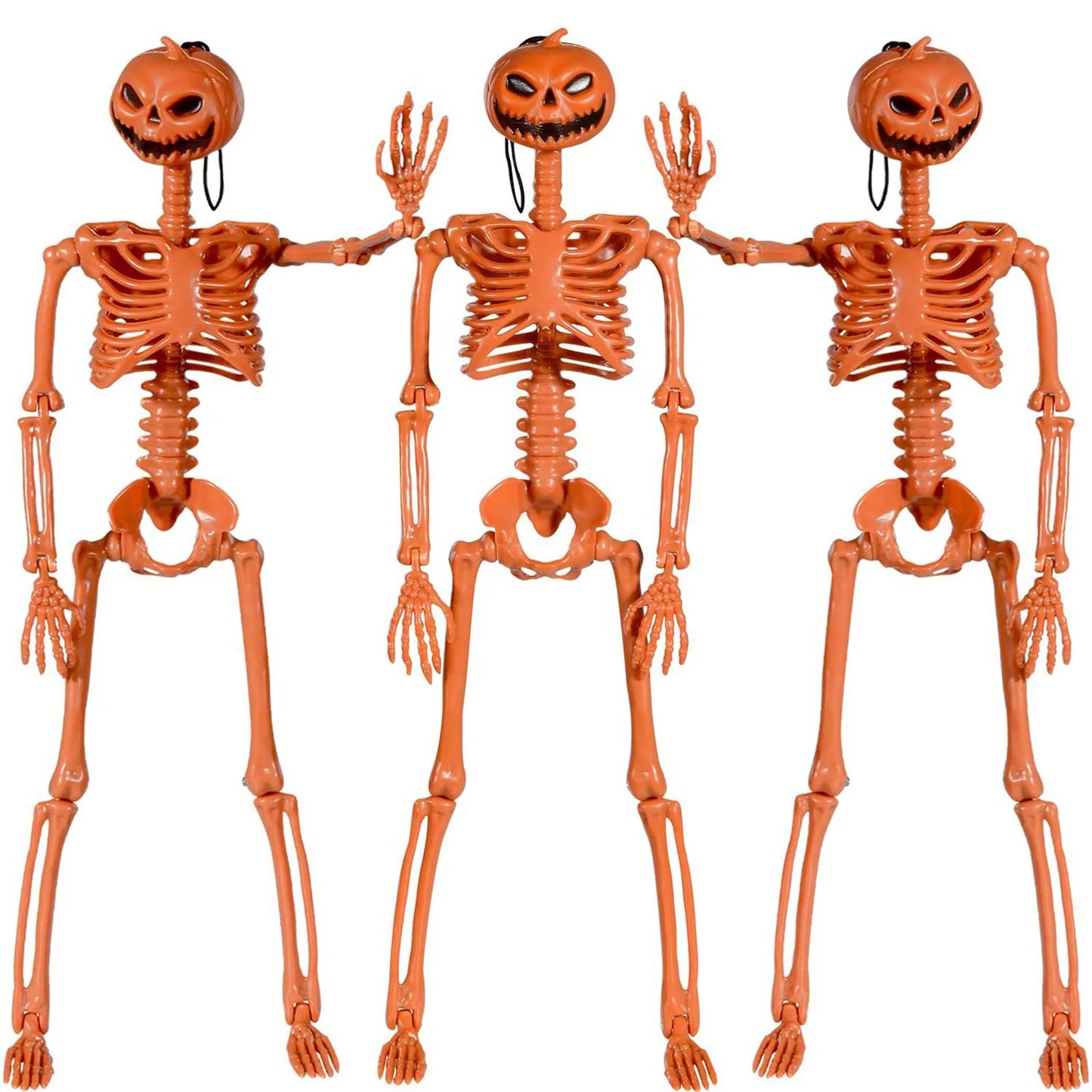 Halloween Human Shape Skeleton Posable Skeleton Human Shape Bones Halloween Herror Decorations Haunted House Horror Prop