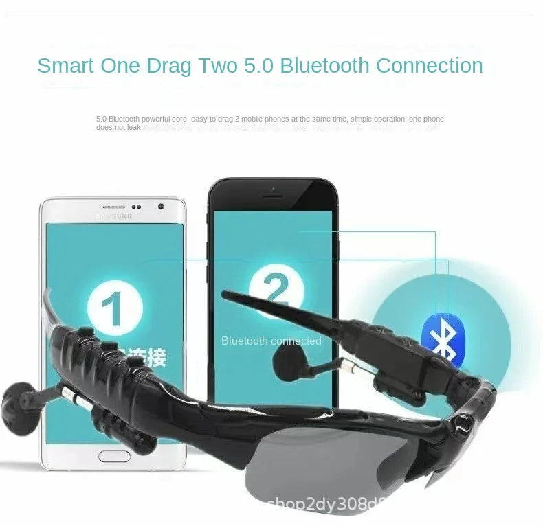 Wireless Bluetooth sunglasses with headphones