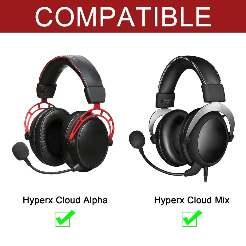 DX62 For HyperX Cloud for Alpha Gaming Headphone Cable Nylon Braided Replacement Cabl