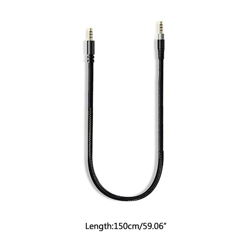 DX62 For HyperX Cloud for Alpha Gaming Headphone Cable Nylon Braided Replacement Cabl