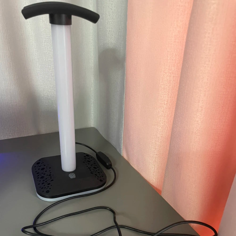 RGB Gaming Headphone Stand Desktop Earphone Holder Hanger Gamer Headset Display Stand Headset Holder Hanger Earphone Accessories