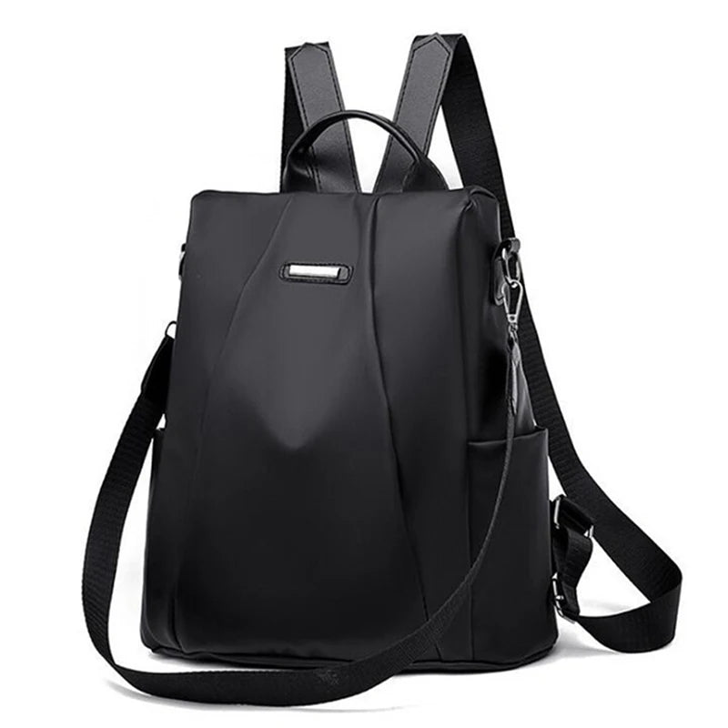 New Women's Multifunction Backpack Casual Solid Color School Bag  For Girls Fashion Detachable Strap Travel Shoulder Bag