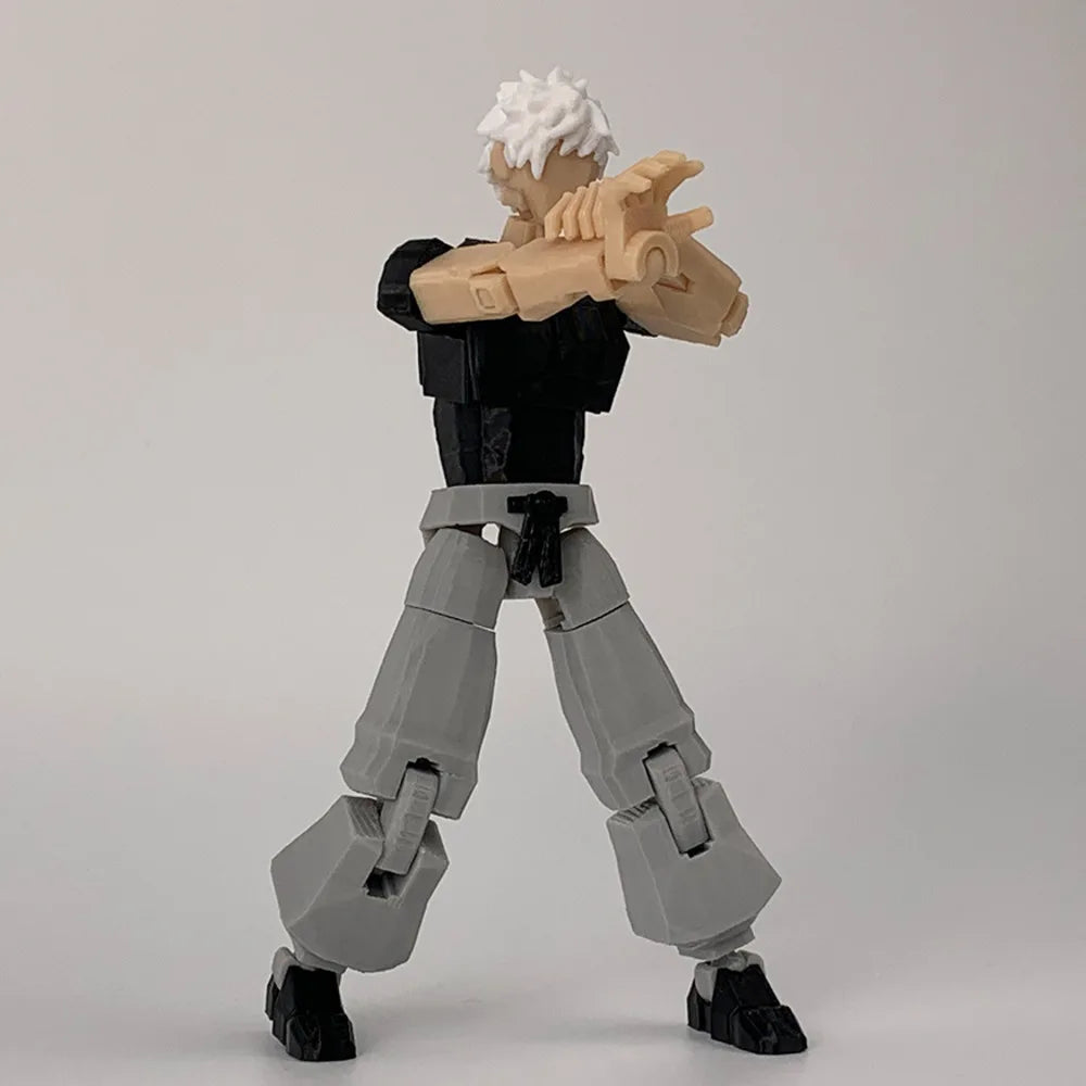 3D Printed Jujutsu Kaisen Gojo Satoru Anime Multi-Jointed Shapeshift Toys Action Figures Mannequin Model Ornaments Gifts