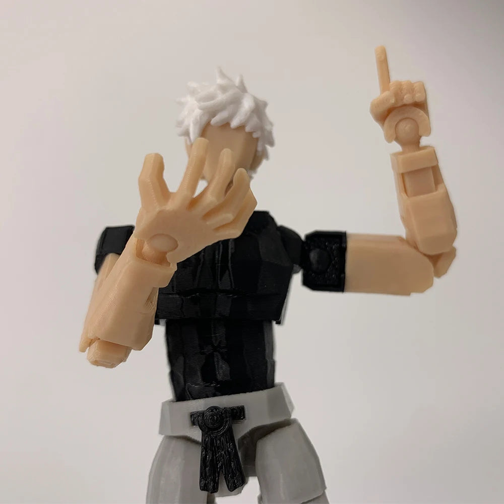 3D Printed Jujutsu Kaisen Gojo Satoru Anime Multi-Jointed Shapeshift Toys Action Figures Mannequin Model Ornaments Gifts