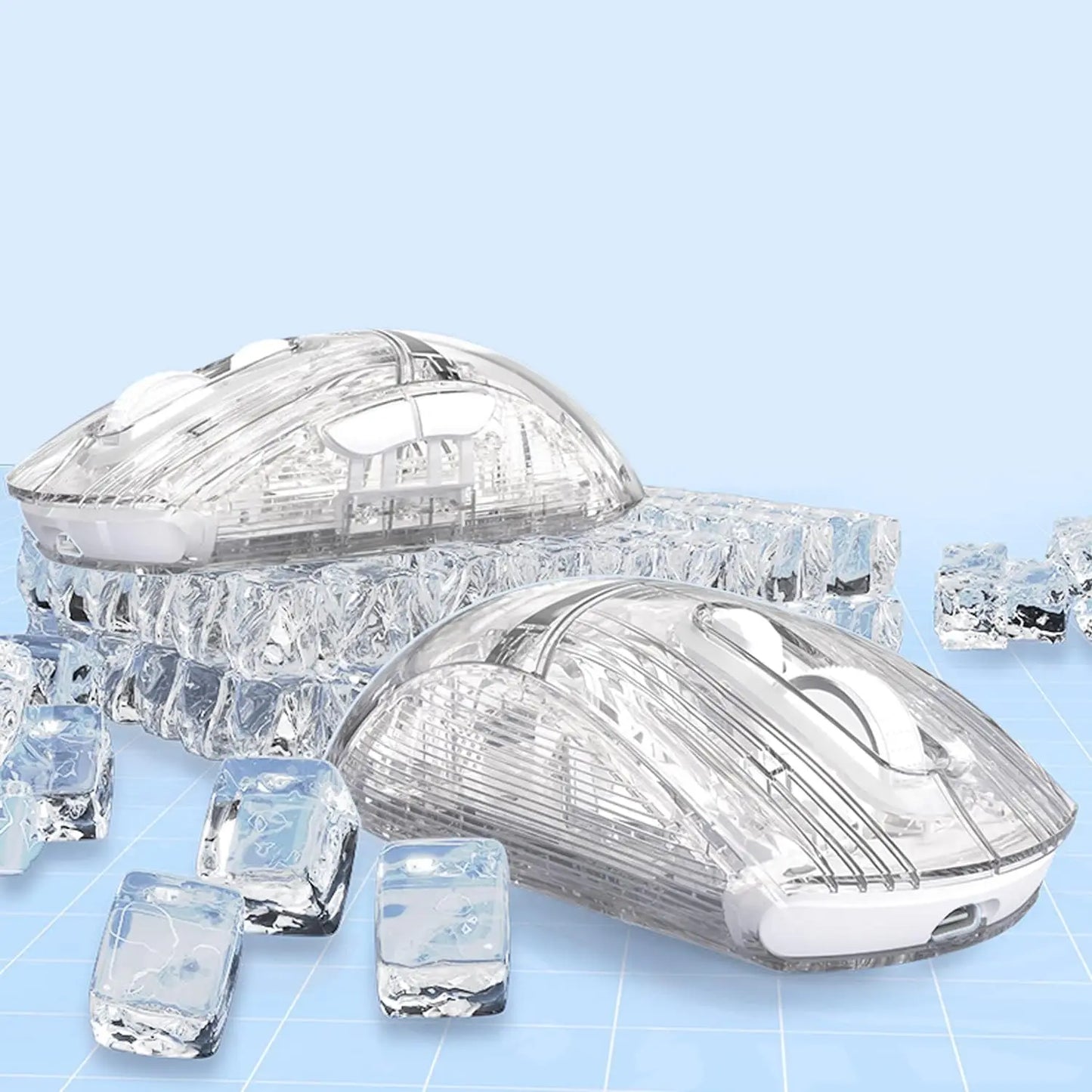 ATTACK SHARK X2 Pro Triple Mode Wireless Transparent Shell Gaming Mouse RGB Rechargeable 4000 DPI Rechargeable Dock Mouse