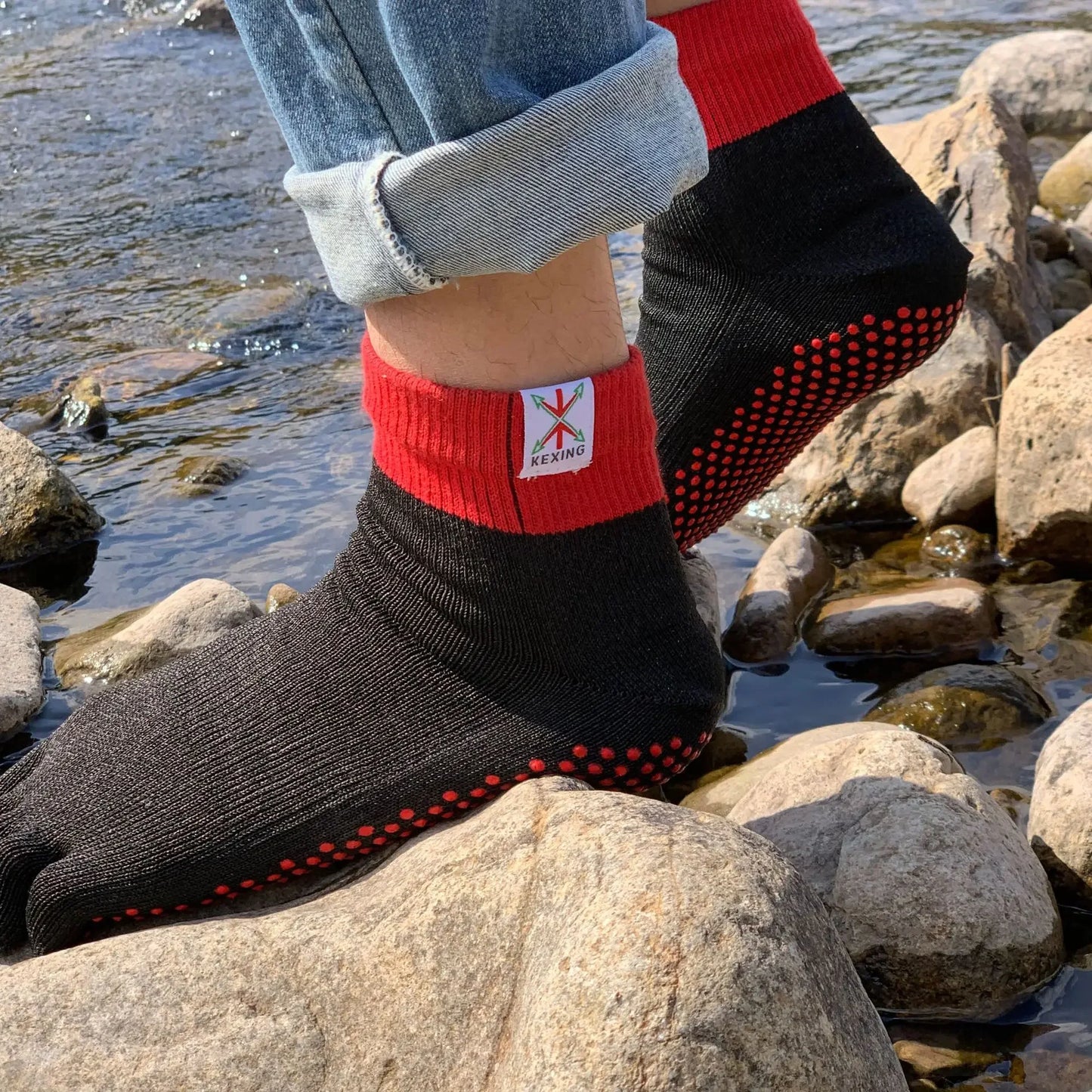 Cut-Resistant Toe Socks Beach Grip Footwear Maker's Supply Safeguard Hosiery Outdoor Activity Socks One-Size Protective Legwear