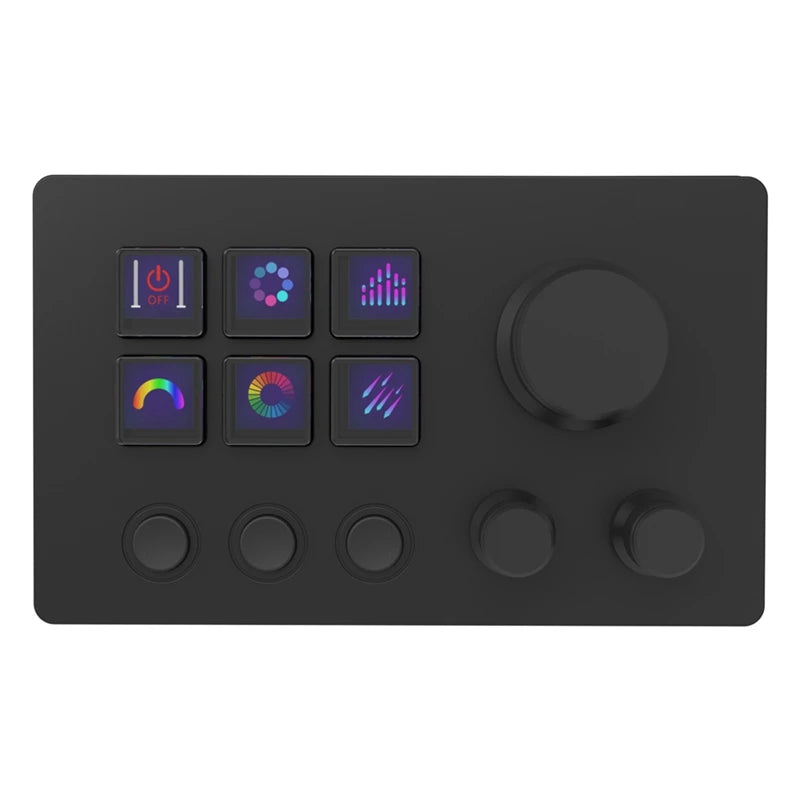 Custom Visual Keyboard Mini Desktop Controller With Screen Knob Macro Programming Streamdeck Live Broadcast Console