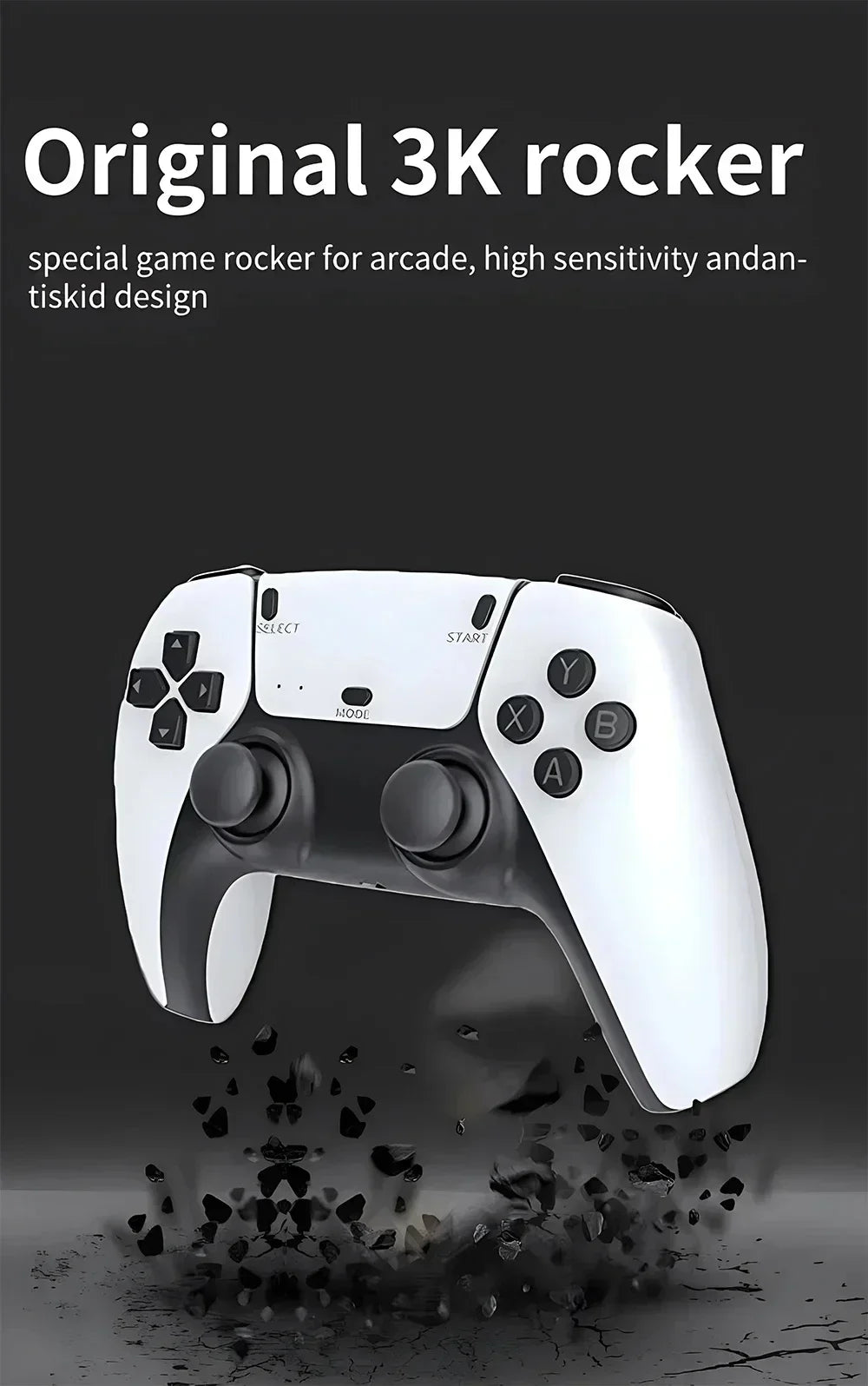 M15 Game Stick Mini TV Handheld Game Classic 4K Retro Game Wireless Controllers HD Output Gaming Consola for PS1 Arcade